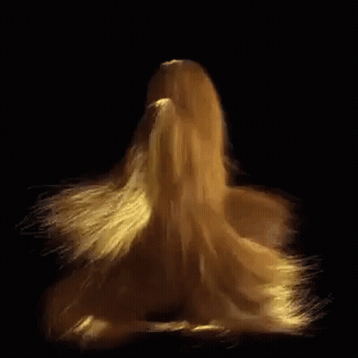Close Up Of Woman's Blonde Hair GIF