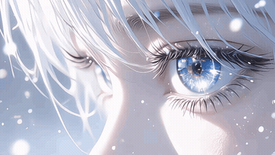 Close Up Of Woman's Blue Eye GIF