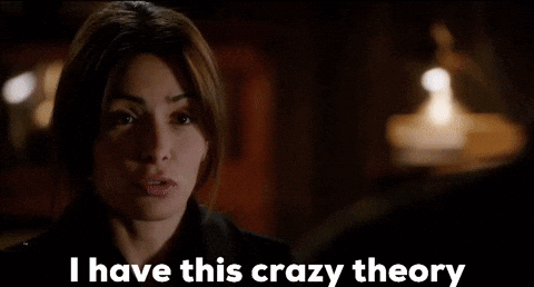 Close Up Of Woman's Face I Have This Crazy Theory GIF