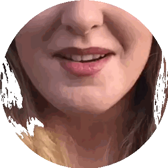 Close Up Of Woman's Face In Circle Sticker