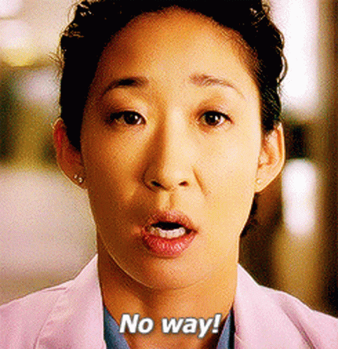 Close Up Of Woman's Face Saying No Way GIF