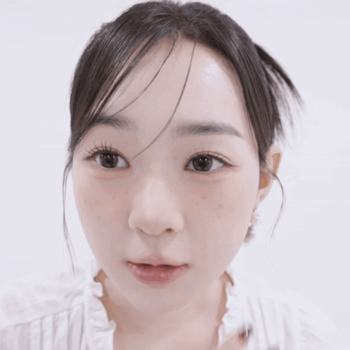Close Up Of Woman's Face With Eyes Closed GIF