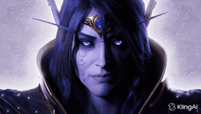 Close Up Of Woman's Face With Klingai GIF