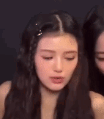 Close Up Of Woman's Face With Long Hair Smiling GIF