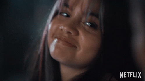 Close Up Of Woman's Face With Netflix GIF
