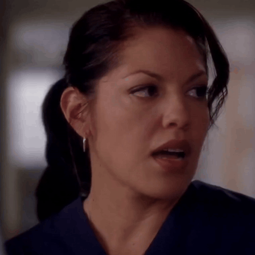 Close Up Of Woman's Face With Ponytail GIF