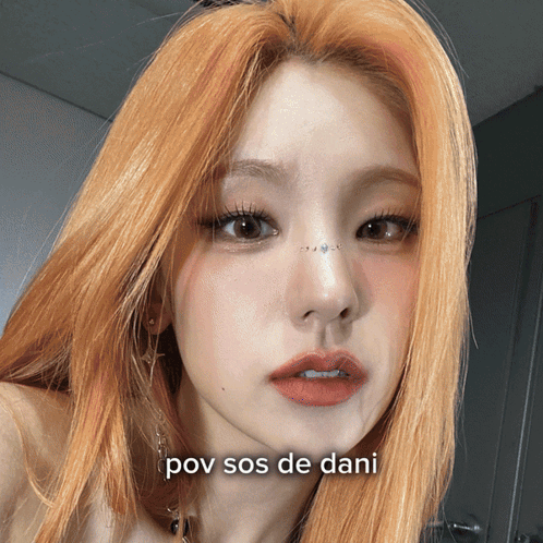 Close Up Of Woman's Face With Pov Sos De Dani GIF