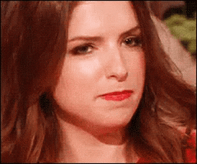 Close Up Of Woman's Face With Red Lip GIF