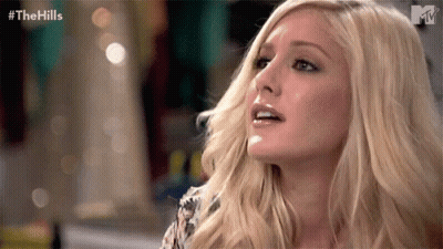Close Up Of Woman's Face With #Thehills GIF