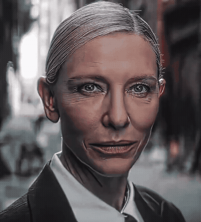 Close Up Of Woman's Face With Wrinkles GIF
