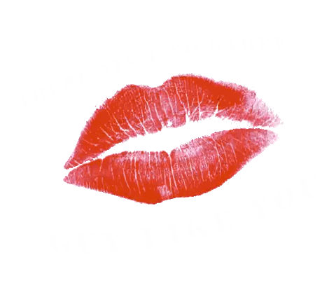 Close Up Of Woman's Red Lips Sticker