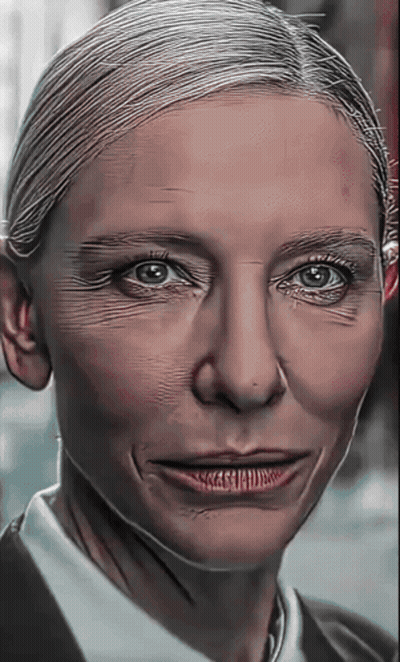 Close Up Of Woman Smiling Slightly GIF