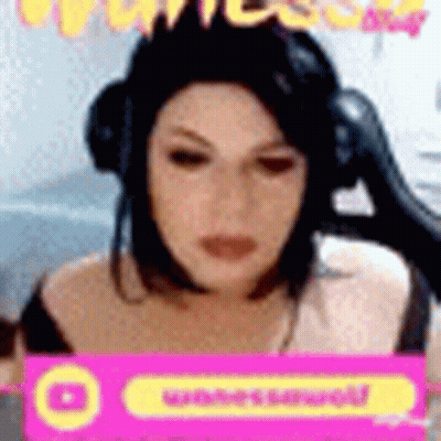 Close Up Of Woman Wearing Headphones GIF