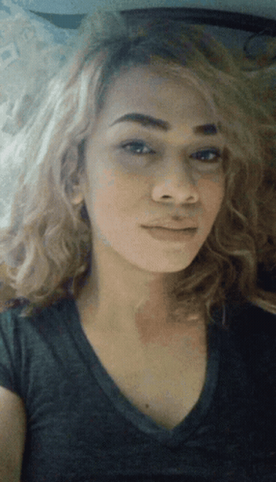Close Up Of Woman With Blonde Hair GIF