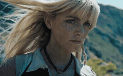 Close Up Of Woman With Blonde Hair GIF