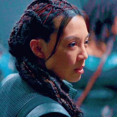 Close Up Of Woman With Braids GIF