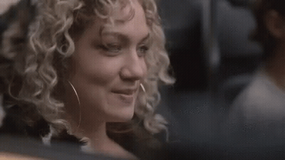 Close Up Of Woman With Curly Hair GIF
