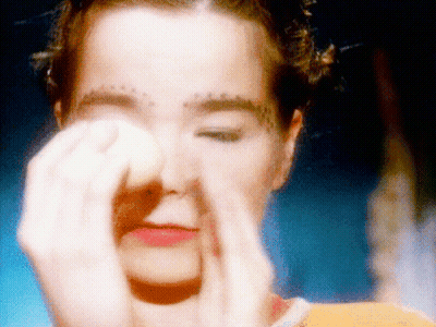 Close Up Of Woman With Eyes Closed GIF