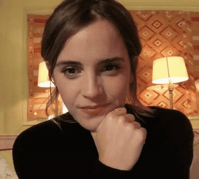 Close Up Of Woman With Hand On Chin GIF