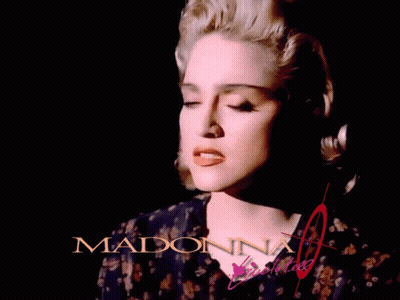 Close Up Of Woman With Madonna GIF