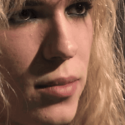 Close Up Of Woman With Sad Look GIF