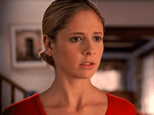 Close Up Of Woman With Serious Expression GIF