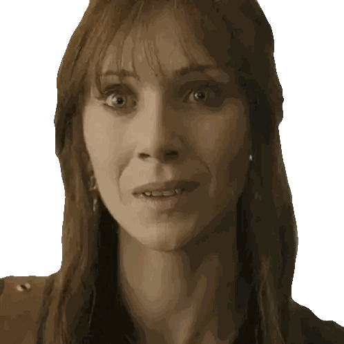 Close Up Of Woman With Serious Look Sticker