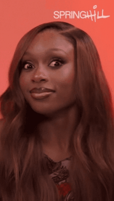 Close Up Of Woman With Spring Hill GIF