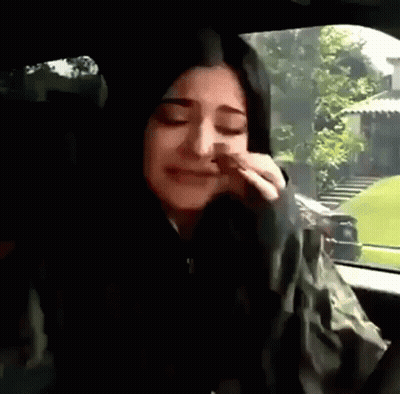 Close Up Of Woman With Tear Running Down Face GIF