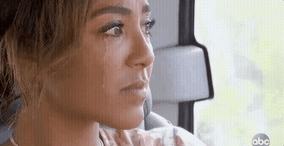 Close Up Of Woman With Tear Running Down Face GIF
