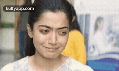 Close Up Of Woman With Tear Running Down Face GIF