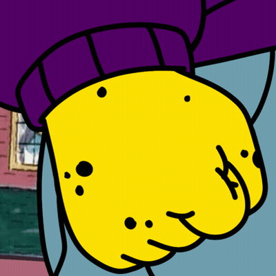 Close Up Of Yellow Cartoon Face GIF