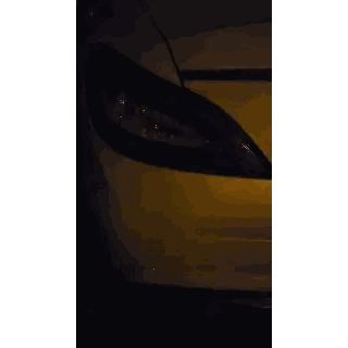 Close Up Of Yellow Light With White Center Sticker