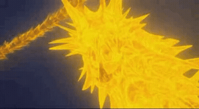 Close Up Of Yellow Spiky Object GIF