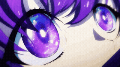 Close Up Person Eyes Purple And Blue GIF