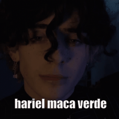 Close Up Person Face Hariel Maca Verde GIF