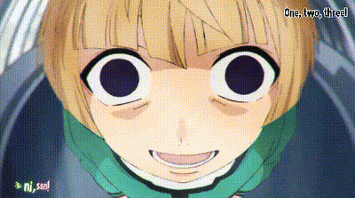 Close Up Person Face One Two Three GIF