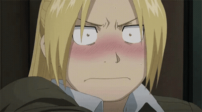 Close Up Person Making Funny Face Eyes Closed GIF