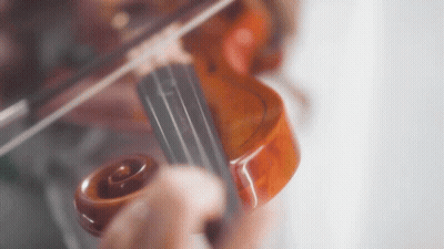 Close-Up Person Playing Violin GIF