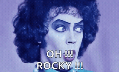 Close-Up Person Purple Background Oh Rocky GIF