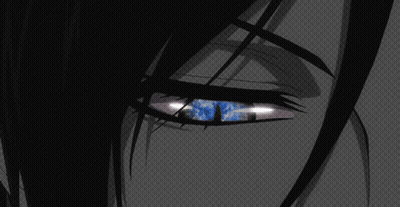 Close Up Person's Eye With Blue Irises GIF