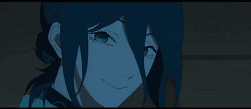 Close Up Person's Face Dark Room GIF