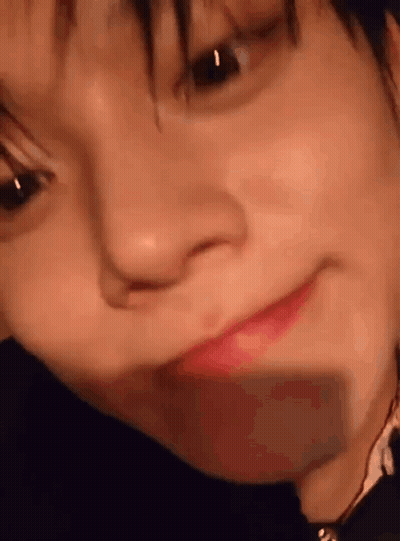 Close Up Person's Face Open Mouth Closed Eyes GIF