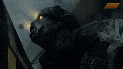 Close Up Person's Face Saying Apocalypse GIF