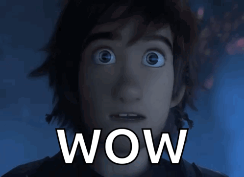 Close Up Person's Face Saying Wow GIF