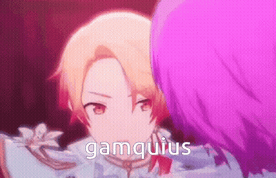 Close Up Person's Face With Gamquius GIF