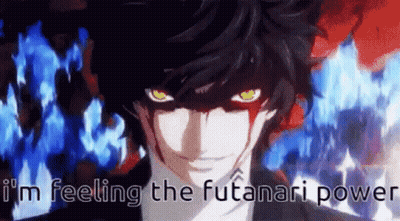 Close Up Person Saying I'm Feeling The Futanari Power GIF