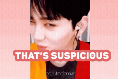 Close-Up Person Saying That's Suspicious GIF