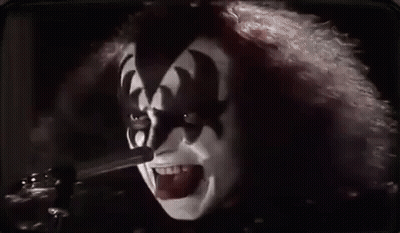 Close Up Person Smoking Cigarette Tongue Out GIF