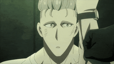 Close Up Person White Hair Black Eyes GIF